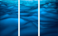 Liquid - Blue Water Art Panels Set.